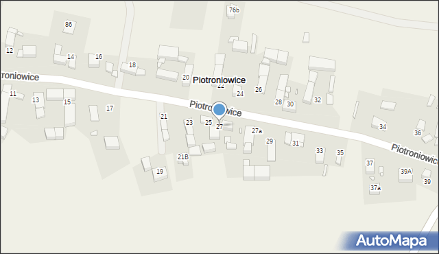 Piotroniowice, Piotroniowice, 27, mapa Piotroniowice