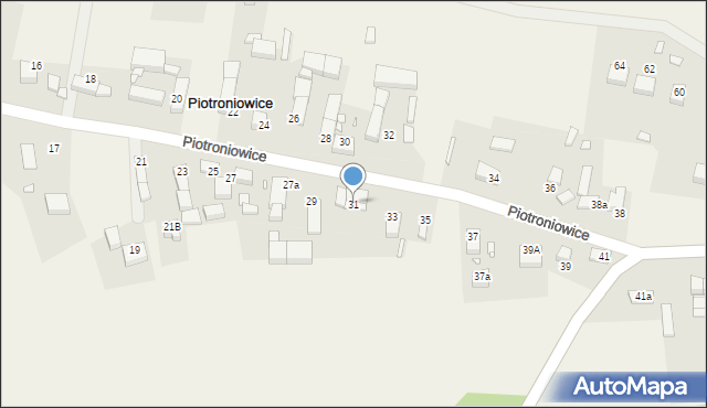Piotroniowice, Piotroniowice, 31, mapa Piotroniowice