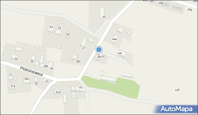 Piotroniowice, Piotroniowice, 48, mapa Piotroniowice
