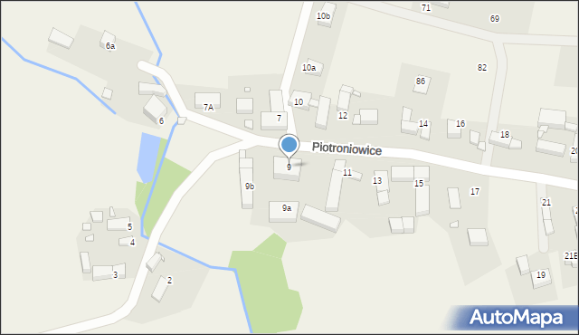 Piotroniowice, Piotroniowice, 9, mapa Piotroniowice