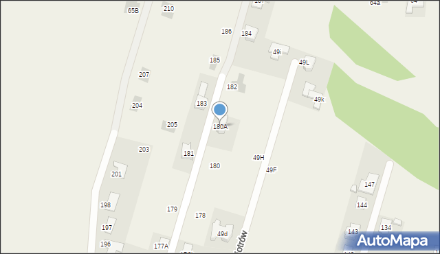 Piotrów, Piotrów, 180A, mapa Piotrów