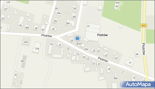 Piotrów, Piotrów, 27, mapa Piotrów