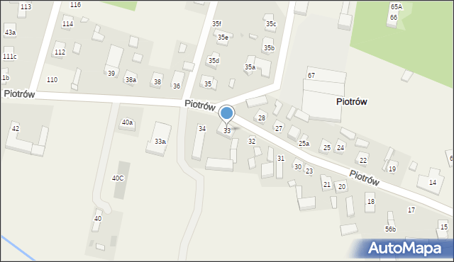 Piotrów, Piotrów, 33, mapa Piotrów