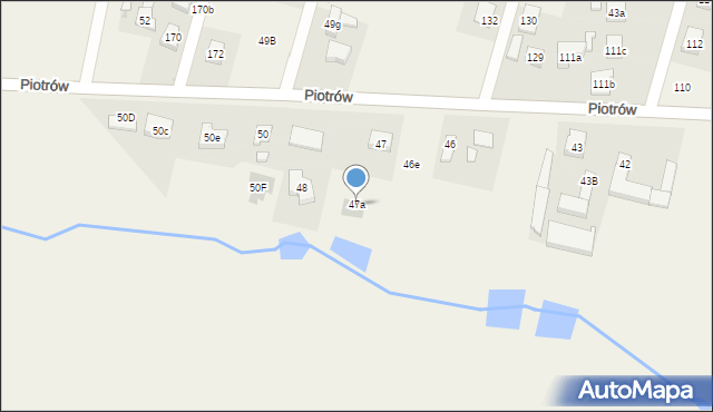 Piotrów, Piotrów, 47a, mapa Piotrów