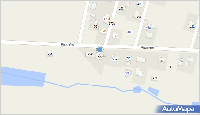 Piotrów, Piotrów, 50c, mapa Piotrów