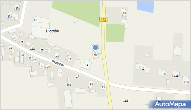 Piotrów, Piotrów, 68, mapa Piotrów