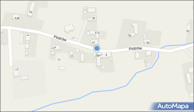 Piotrów, Piotrów, 10a, mapa Piotrów