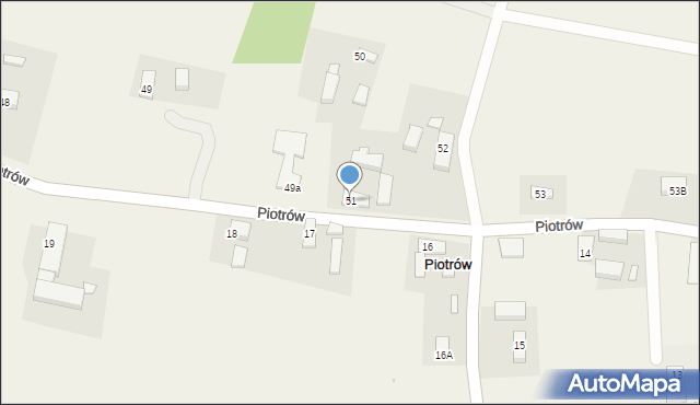 Piotrów, Piotrów, 51, mapa Piotrów