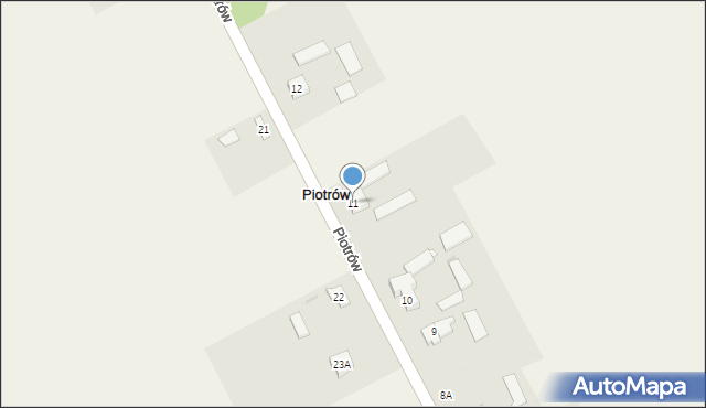 Piotrów, Piotrów, 11, mapa Piotrów