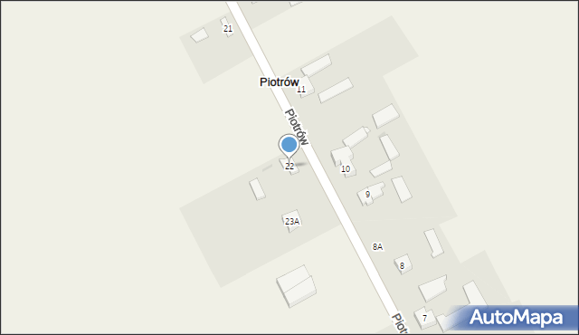 Piotrów, Piotrów, 22, mapa Piotrów