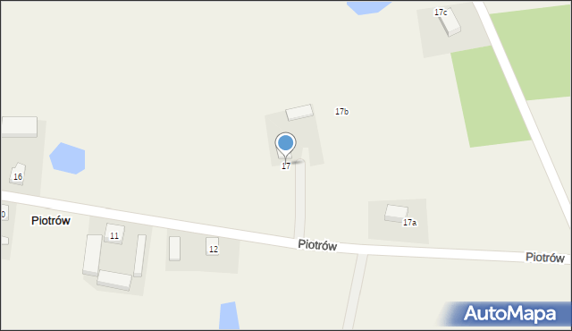 Piotrów, Piotrów, 17, mapa Piotrów