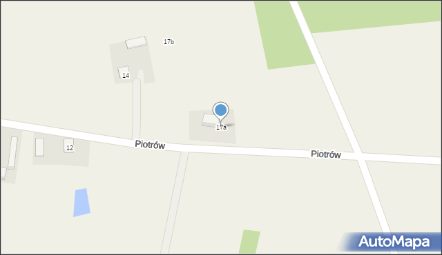 Piotrów, Piotrów, 17a, mapa Piotrów