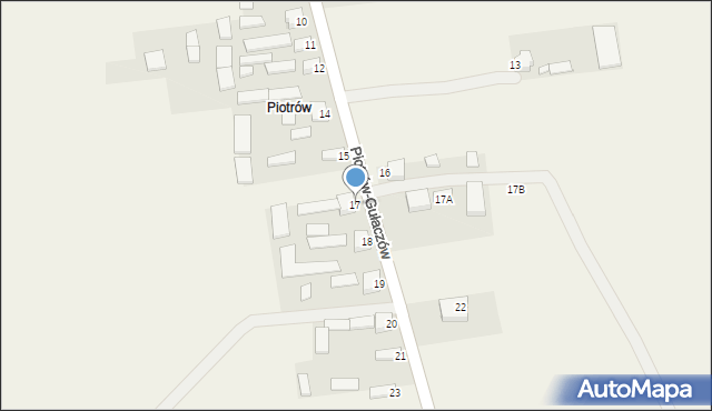 Piotrów-Gułaczów, Piotrów-Gułaczów, 17, mapa Piotrów-Gułaczów