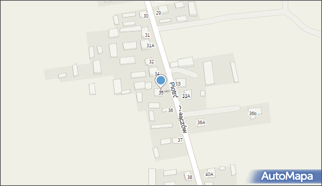 Piotrów-Gułaczów, Piotrów-Gułaczów, 35, mapa Piotrów-Gułaczów