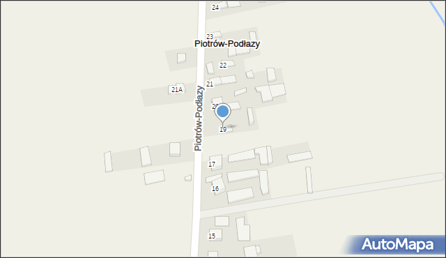 Piotrów-Podłazy, Piotrów-Podłazy, 19, mapa Piotrów-Podłazy