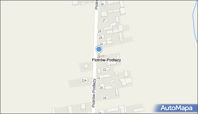 Piotrów-Podłazy, Piotrów-Podłazy, 23, mapa Piotrów-Podłazy