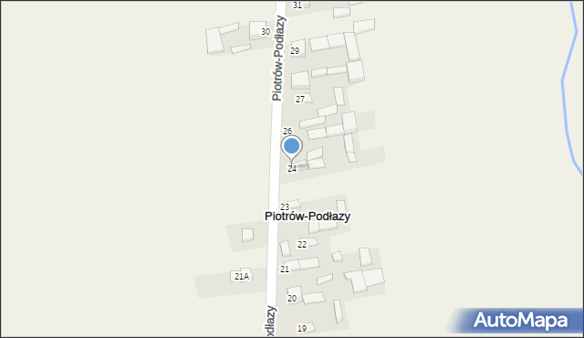 Piotrów-Podłazy, Piotrów-Podłazy, 24, mapa Piotrów-Podłazy