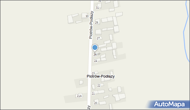 Piotrów-Podłazy, Piotrów-Podłazy, 25, mapa Piotrów-Podłazy