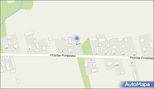 Piotrów-Porębiska, Piotrów-Porębiska, 9A, mapa Piotrów-Porębiska