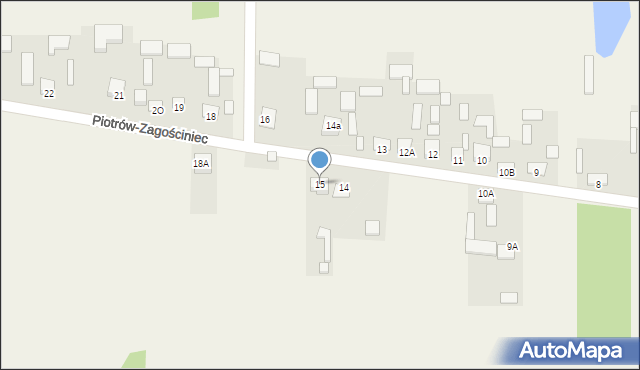 Piotrów-Zagościniec, Piotrów-Zagościniec, 15, mapa Piotrów-Zagościniec