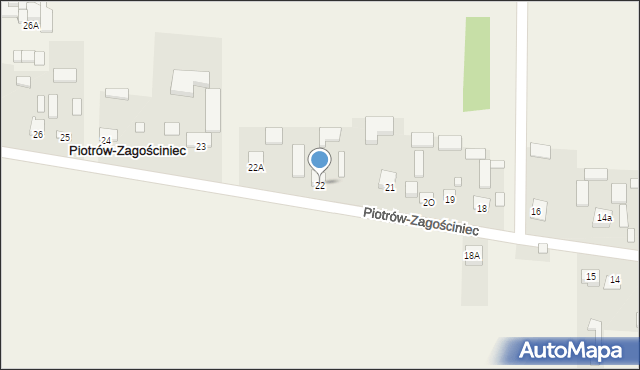 Piotrów-Zagościniec, Piotrów-Zagościniec, 22, mapa Piotrów-Zagościniec