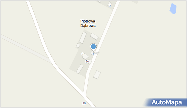 Piotrowa Dąbrowa, Piotrowa Dąbrowa, 8, mapa Piotrowa Dąbrowa