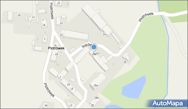 Piotrówek, Piotrówek, 26a, mapa Piotrówek