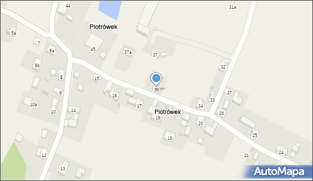 Piotrówek, Piotrówek, 36, mapa Piotrówek