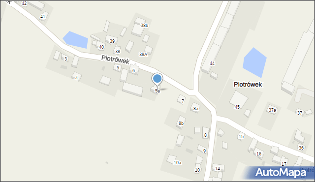 Piotrówek, Piotrówek, 5a, mapa Piotrówek