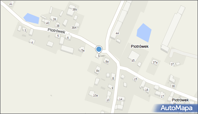 Piotrówek, Piotrówek, 7, mapa Piotrówek