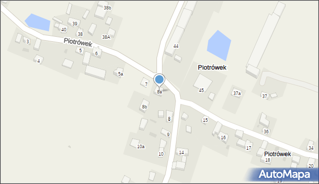 Piotrówek, Piotrówek, 8a, mapa Piotrówek