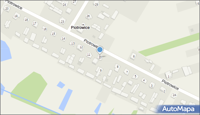 Piotrowice, Piotrowice, 10, mapa Piotrowice