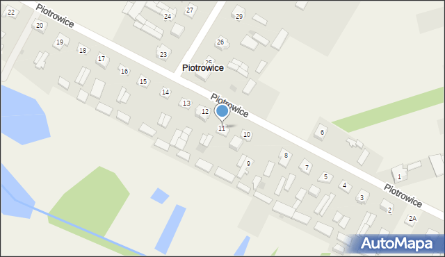 Piotrowice, Piotrowice, 11, mapa Piotrowice