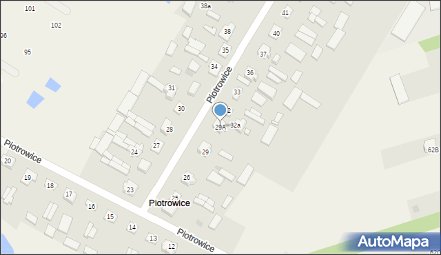 Piotrowice, Piotrowice, 29A, mapa Piotrowice