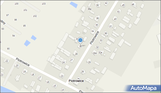 Piotrowice, Piotrowice, 30, mapa Piotrowice