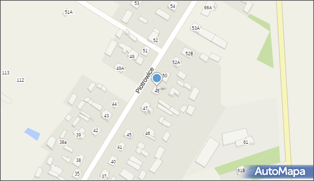 Piotrowice, Piotrowice, 48, mapa Piotrowice