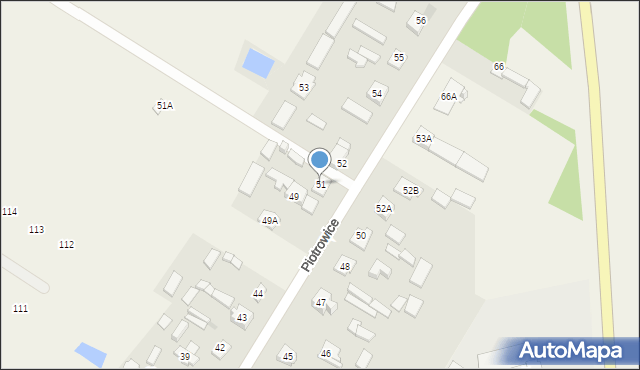 Piotrowice, Piotrowice, 51, mapa Piotrowice