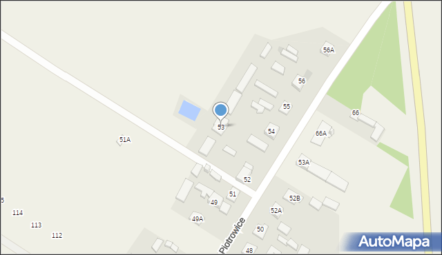 Piotrowice, Piotrowice, 53, mapa Piotrowice
