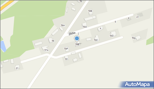 Piotrowice, Piotrowice, 59B, mapa Piotrowice