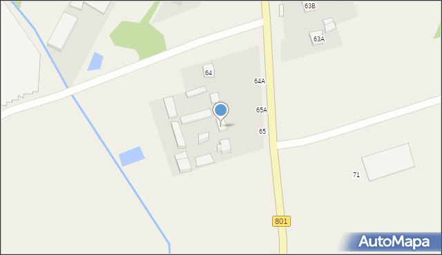 Piotrowice, Piotrowice, 65A, mapa Piotrowice