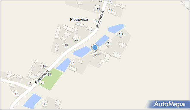 Piotrowice, Piotrowice, 20, mapa Piotrowice