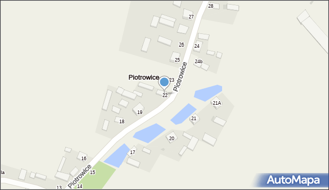 Piotrowice, Piotrowice, 22, mapa Piotrowice