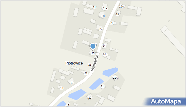 Piotrowice, Piotrowice, 25, mapa Piotrowice