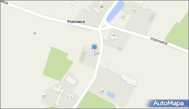 Piotrowice, Piotrowice, 3, mapa Piotrowice