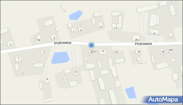 Piotrowice, Piotrowice, 10, mapa Piotrowice