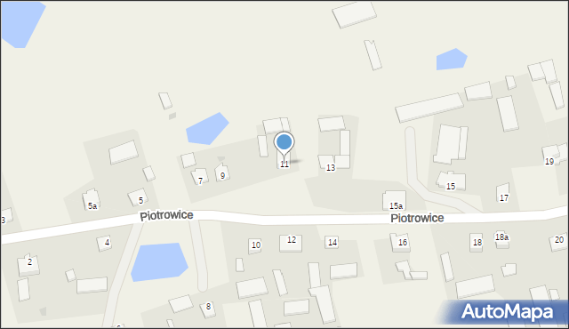 Piotrowice, Piotrowice, 11, mapa Piotrowice