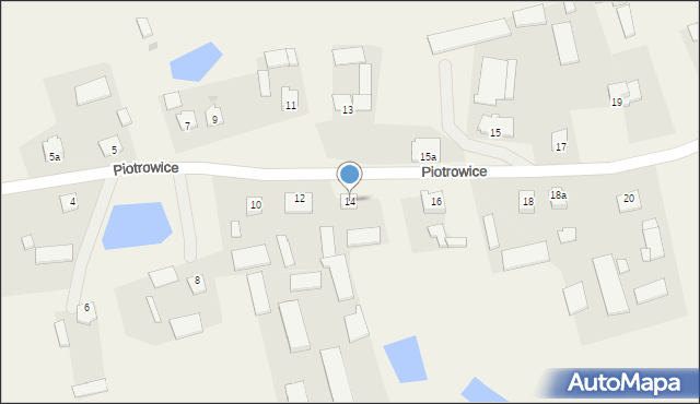 Piotrowice, Piotrowice, 14, mapa Piotrowice