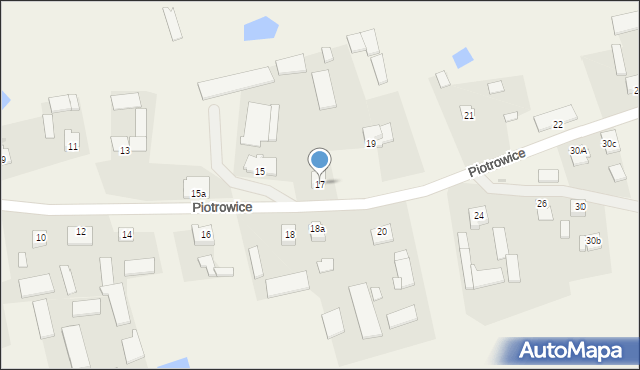 Piotrowice, Piotrowice, 17, mapa Piotrowice