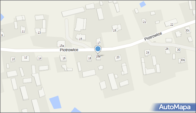 Piotrowice, Piotrowice, 18a, mapa Piotrowice