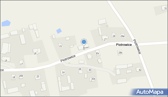 Piotrowice, Piotrowice, 22, mapa Piotrowice